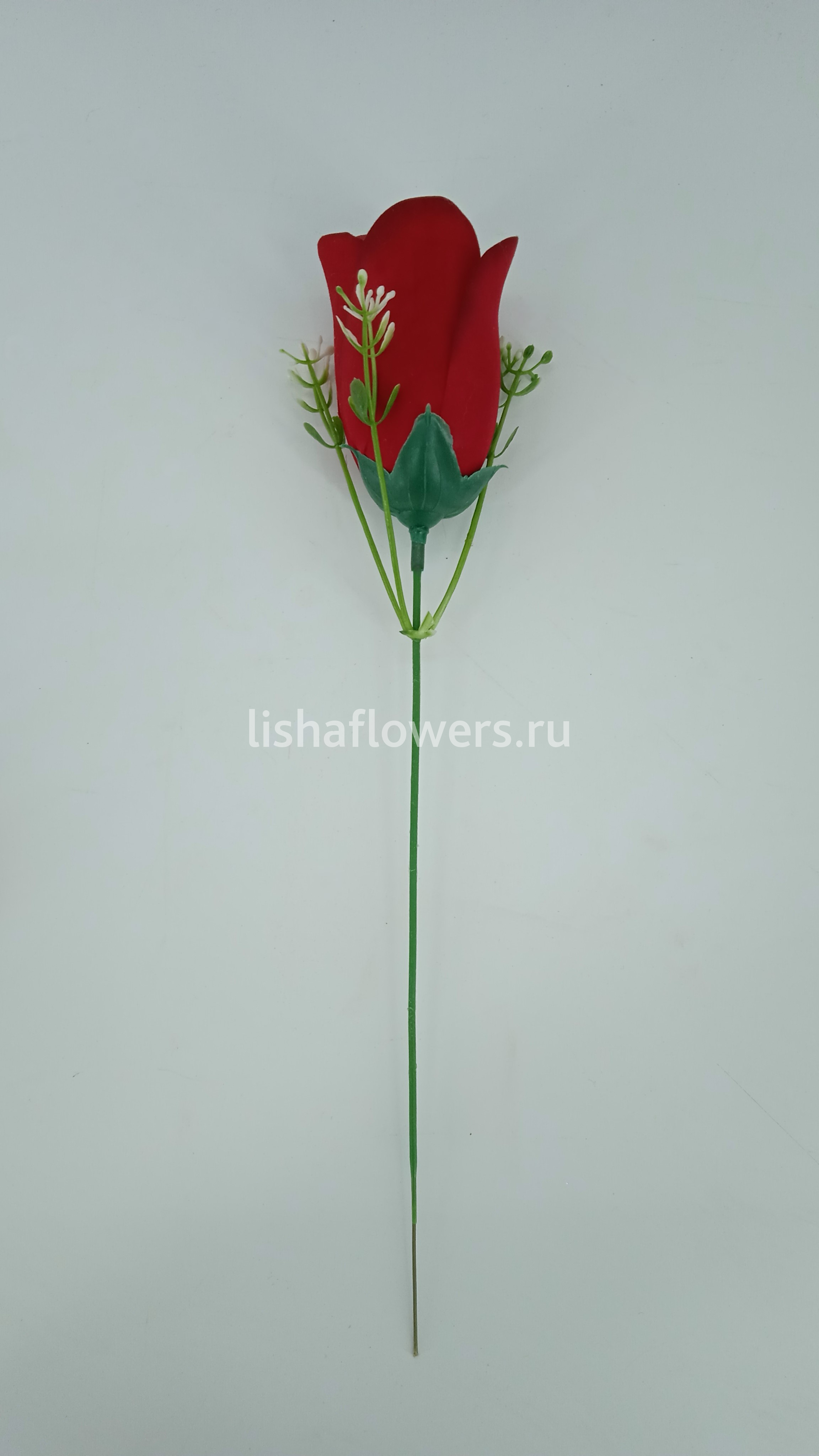 Роза на ножке h 28см,Ø 5cм.Арт.8-B2/20-1828